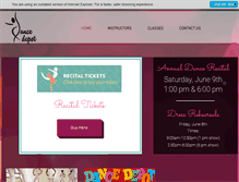 Tablet Screenshot of dancedepot-umatilla.com